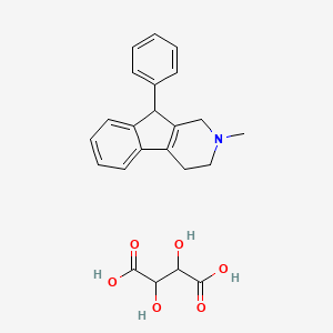 molecular formula C23H25NO6 B1680309 苯海拉明酒石酸盐 CAS No. 569-59-5