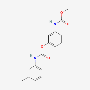 molecular formula C16H16N2O4 B1680312 Phenmedipham CAS No. 13684-63-4