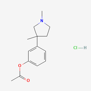 Phenol, m-(1,3-dimethyl-3-pyrrolidinyl)-, acetate, hydrochloride