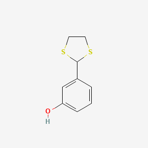 molecular formula C9H10OS2 B1680327 Phenol, m-(1,3-dithiolan-2-yl)- CAS No. 27004-28-0