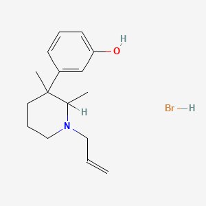 molecular formula C16H24BrNO B1680331 Phenol, m-(1-allyl-2,3-dimethyl-3-piperidyl)-, hydrobromide CAS No. 3161-20-4