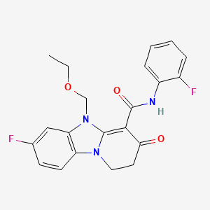 molecular formula C21H19F2N3O3 B1680339 RWJ-51204 CAS No. 205701-85-5