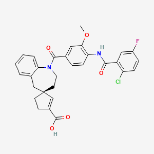 molecular formula C30H26ClFN2O5 B1680342 Unii-4V7CN33O10 CAS No. 813426-25-4