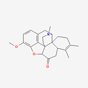 13-Methoxy-5,6,19-trimethyl-11-oxa-19-azahexacyclo[10.9.1.01,10.02,7.02,18.016,22]docosa-5,12,14,16(22)-tetraen-9-one