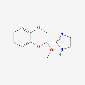 molecular formula C12H14N2O3 B1680348 2-Methoxyidazoxan CAS No. 102575-24-6