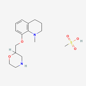 molecular formula C16H26N2O5S B1680362 Dabelotine mesylate CAS No. 153049-48-0