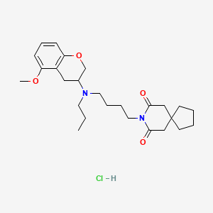 molecular formula C26H39ClN2O4 B1680382 Alnespiron CAS No. 143413-69-8