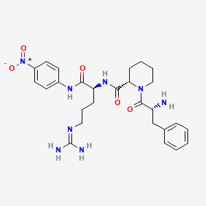molecular formula C27H36N8O5 B1680386 D-Phenylalanyl-L-2-piperidinecarbonyl-N-(4-nitro phenyl)-L-argininamide CAS No. 64815-81-2
