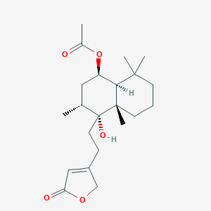 molecular formula C22H34O5 B016804 Vitexilactone CAS No. 61263-49-8
