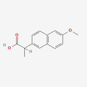B1680422 2-(6-Methoxy-2-naphthyl)propionic acid CAS No. 23981-80-8