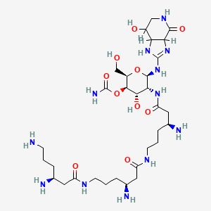 molecular formula C31H58N12O10 B1680425 Racemomycin B CAS No. 3776-37-2