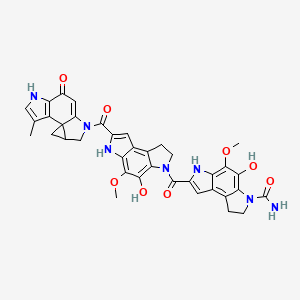 molecular formula C37H33N7O8 B1680426 Rachelmycin CAS No. 69866-21-3