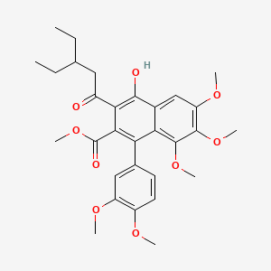 molecular formula C30H36O9 B1680460 S 8921 CAS No. 151165-96-7