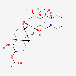 molecular formula C29H47NO8 B1680471 Sabadine CAS No. 124-80-1