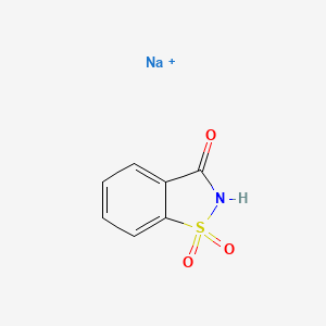molecular formula C7H5NNaO3S+ B1680477 Saccharin sodium CAS No. 128-44-9