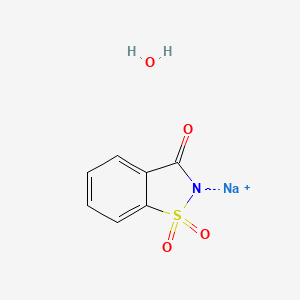molecular formula C7H4NNaO3S B1680478 Saccharin sodium salt hydrate CAS No. 82385-42-0