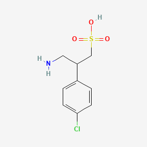 molecular formula C9H12ClNO3S B1680481 Saclofen CAS No. 125464-42-8