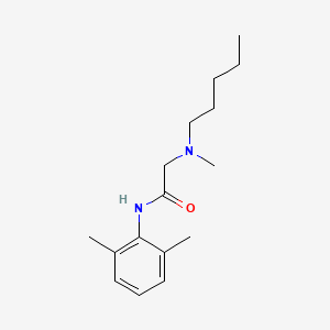 molecular formula C16H26N2O B1680494 N-(2,6-dimethylphenyl)-2-[methyl(pentyl)amino]acetamide CAS No. 103825-19-0