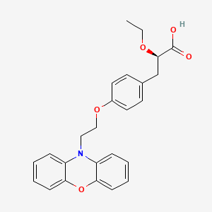 molecular formula C25H25NO5 B1680504 Ragaglitazar CAS No. 222834-30-2