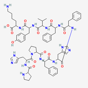 molecular formula C69H87N15O12 B1680511 Phpfhffvyk CAS No. 75645-19-1
