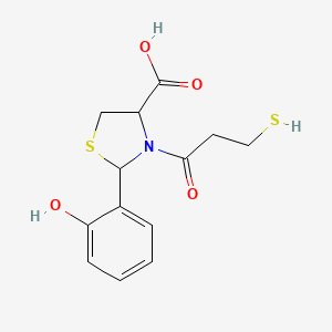 molecular formula C13H15NO4S2 B1680513 Rentiapril racemate CAS No. 72679-47-1