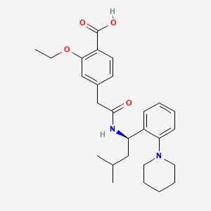 molecular formula C27H36N2O4 B1680518 Repaglinide, (-)- CAS No. 147852-26-4