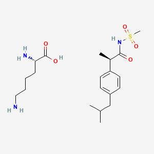 molecular formula C22H39N3O7S B1680520 Reparixin L-赖氨酸盐 CAS No. 266359-93-7
