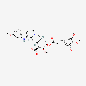 molecular formula C35H44N2O9 B1680529 Rescinnamidine CAS No. 110222-52-1