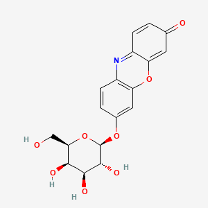 molecular formula C18H17NO8 B1680544 Resorufin beta-D-galactopyranoside CAS No. 95079-19-9