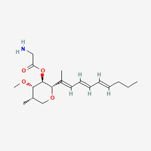 [(2S,3R,4S,5S)-2-[(2E,4E,6E)-deca-2,4,6-trien-2-yl]-4-methoxy-5-methyloxan-3-yl] 2-aminoacetate