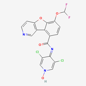 molecular formula C18H9Cl2F2N3O4 B1680564 Revamilast CAS No. 893555-90-3