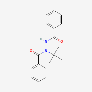 molecular formula C18H20N2O2 B1680582 1,2-Dibenzoyl-1-tert-butylhydrazine CAS No. 112225-87-3