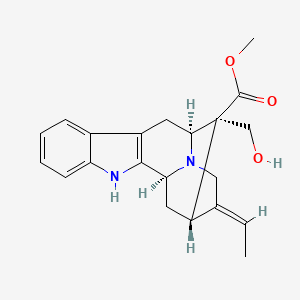 molecular formula C21H24N2O3 B1680586 Akuammidine CAS No. 639-36-1