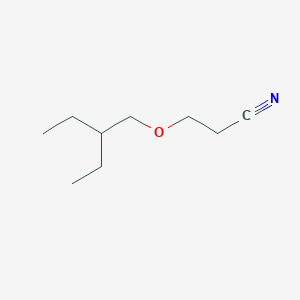 molecular formula C9H17NO B168060 3-(2-Ethylbutoxy)propanenitrile CAS No. 10232-91-4