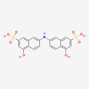 molecular formula C20H15NO8S2 B1680610 2-Naphthalenesulfonic acid, 7,7'-iminobis[4-hydroxy- CAS No. 87-03-6