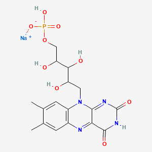 molecular formula C17H20N4NaO9P B1680621 Riboflavin sodium phosphate CAS No. 130-40-5