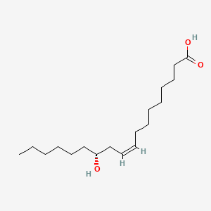 molecular formula C18H34O3 B1680627 (9Z)-12-hydroxyoctadec-9-enoic acid CAS No. 141-22-0