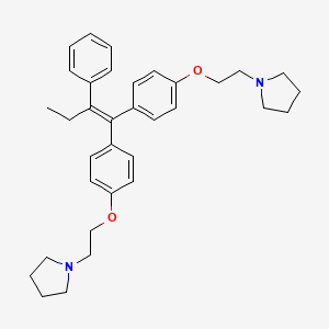 molecular formula C34H42N2O2 B1680628 Ridaifen-B CAS No. 886465-70-9