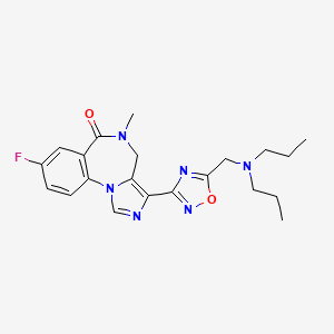 molecular formula C21H25FN6O2 B1680691 Ro-48-6791 CAS No. 172407-17-9
