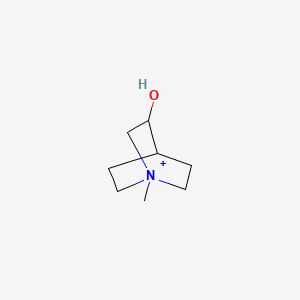 molecular formula C8H16BrNO B1680697 1-Methyl-1-azoniabicyclo[2.2.2]octan-3-ol CAS No. 76201-95-1