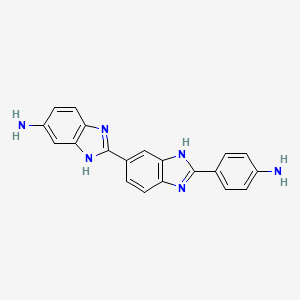 molecular formula C20H16N6 B1680707 2-[2-(4-aminophenyl)-3H-benzimidazol-5-yl]-3H-benzimidazol-5-amine CAS No. 293762-45-5