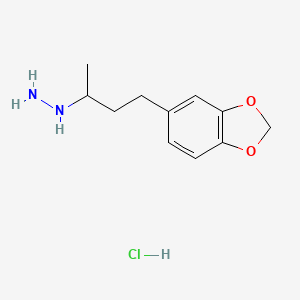 molecular formula C11H17ClN2O2 B1680733 Safrazine Hydrochloride CAS No. 7296-30-2