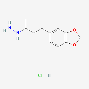 molecular formula C11H17ClN2O2 B1680733 Safrazine hydrochloride CAS No. 7296-30-2