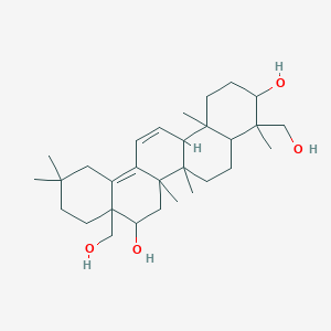 molecular formula C30H48O4 B1680737 4,8a-Bis(hydroxymethyl)-4,6a,6b,11,11,14b-hexamethyl-1,2,3,4a,5,6,7,8,9,10,12,14a-dodecahydropicene-3,8-diol CAS No. 5092-09-1