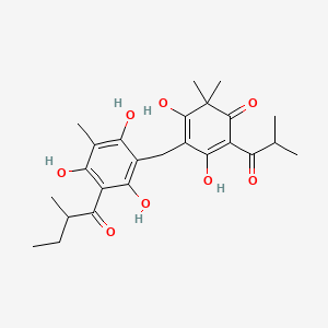 molecular formula C25H32O8 B1680777 Saroaspidin B CAS No. 112663-68-0