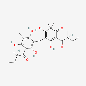 molecular formula C26H34O8 B1680778 Saroaspidin C CAS No. 112663-70-4