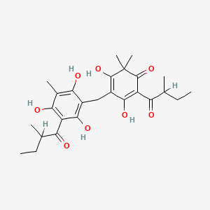 molecular formula C25H32O8 B1680778 Saroaspidin C CAS No. 112663-70-4