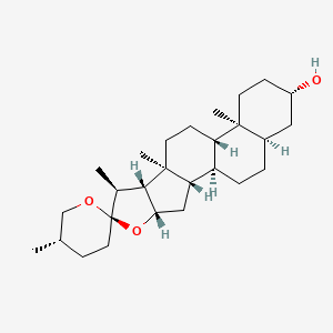 molecular formula C27H44O3 B1680783 菝葜皂苷元 CAS No. 126-19-2
