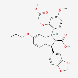 molecular formula C29H28O9 B1680799 SB-209670 CAS No. 157659-79-5