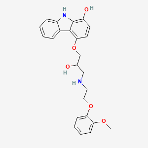molecular formula C24H26N2O5 B1680800 1-Hydroxycarvedilol CAS No. 146574-41-6